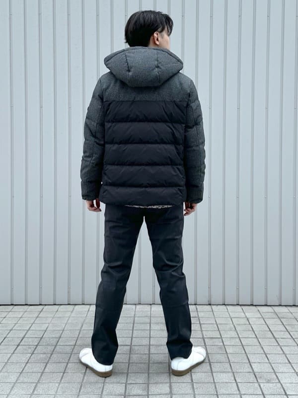 イッシーさんの「TAKEO KIKUCHI｜カラーコンビ ダウンブルゾン」を使ったコーディネート