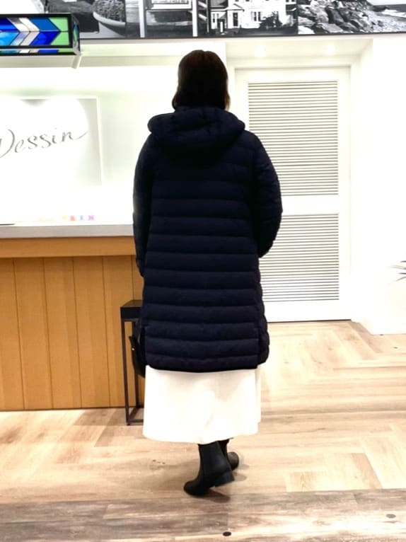 rinさんの「Dessin｜【撥水・2WAY】ミュラーダウンコートロング丈」を使ったコーディネート