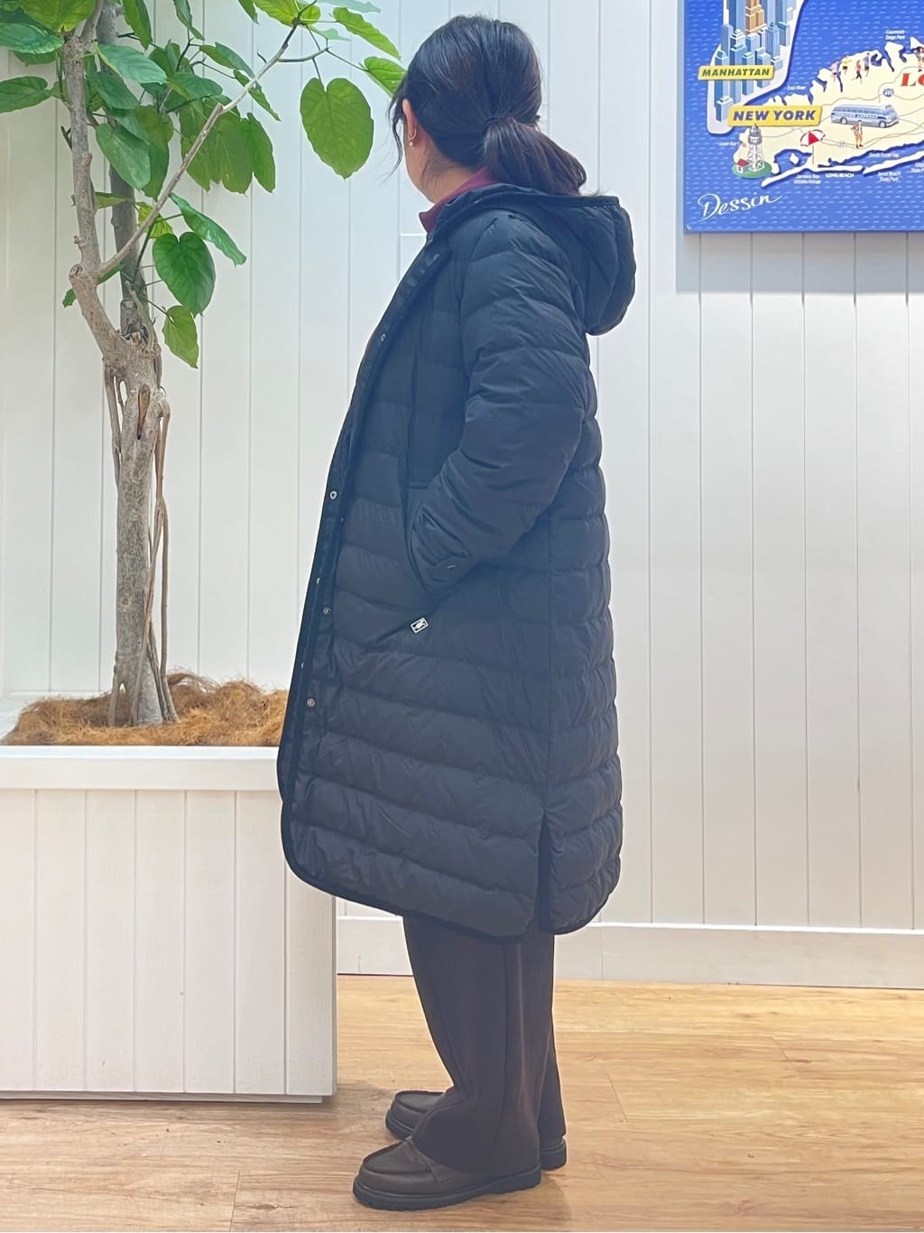 msatoさんの「Dessin｜【撥水・2WAY】ミュラーダウンコートロング丈」を使ったコーディネート