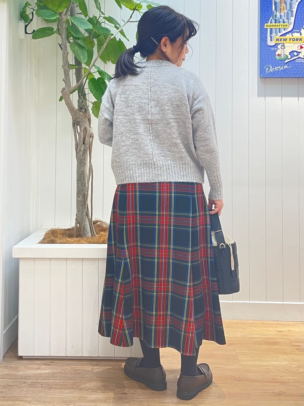 msatoさんの「Dessin｜【洗える】クルーネックワイドニット」を使ったコーディネート