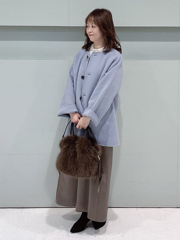 makiさんの「UNTITLED｜【ミディ丈/軽やか】セミラグランリバー コート」を使ったコーディネート