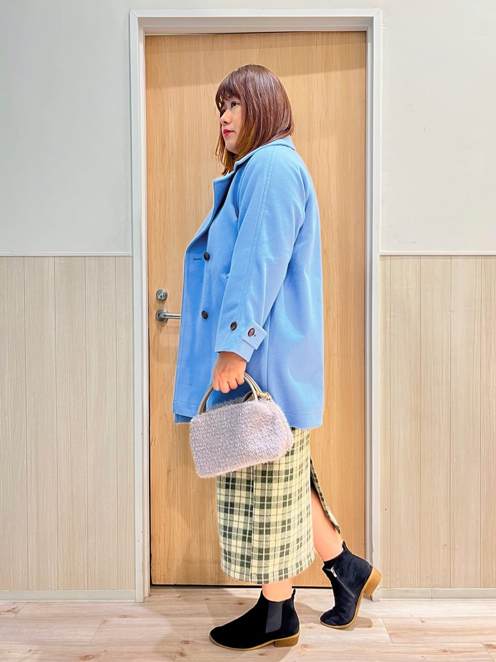 TUMU-TUMUさんの「SHOO･LA･RUE｜【S-LL/洗濯機可】ふわふわが魅力 ハイネックニットプルオーバー」を使ったコーディネート