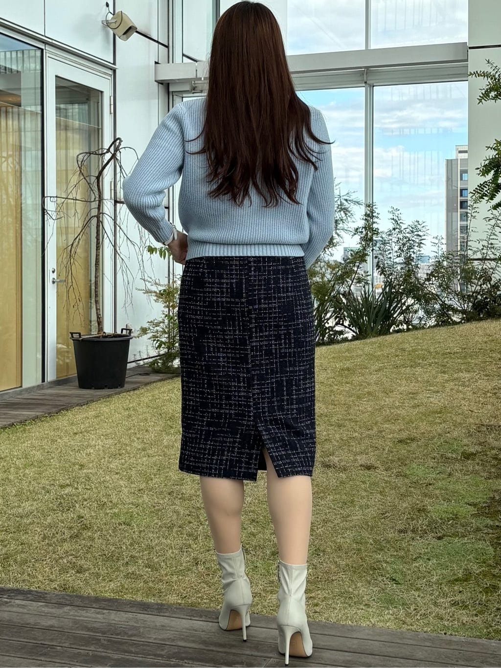 sayaさんの「COUP DE CHANCE｜【手洗い可／日本製】ケーブルニット」を使ったコーディネート