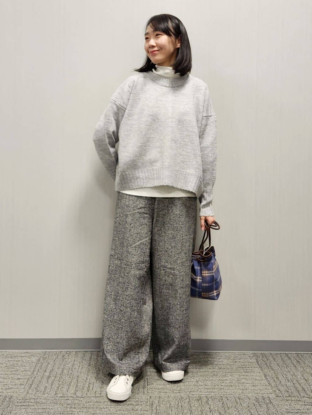 naraさんの「Dessin｜【洗える】クルーネックワイドニット」を使ったコーディネート