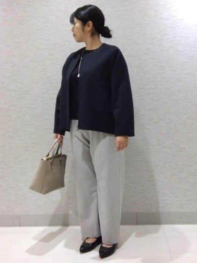 sakoさんの「Reflect｜【ゆったりシルエット】ジャージメルトンコクーンジャケット」を使ったコーディネート
