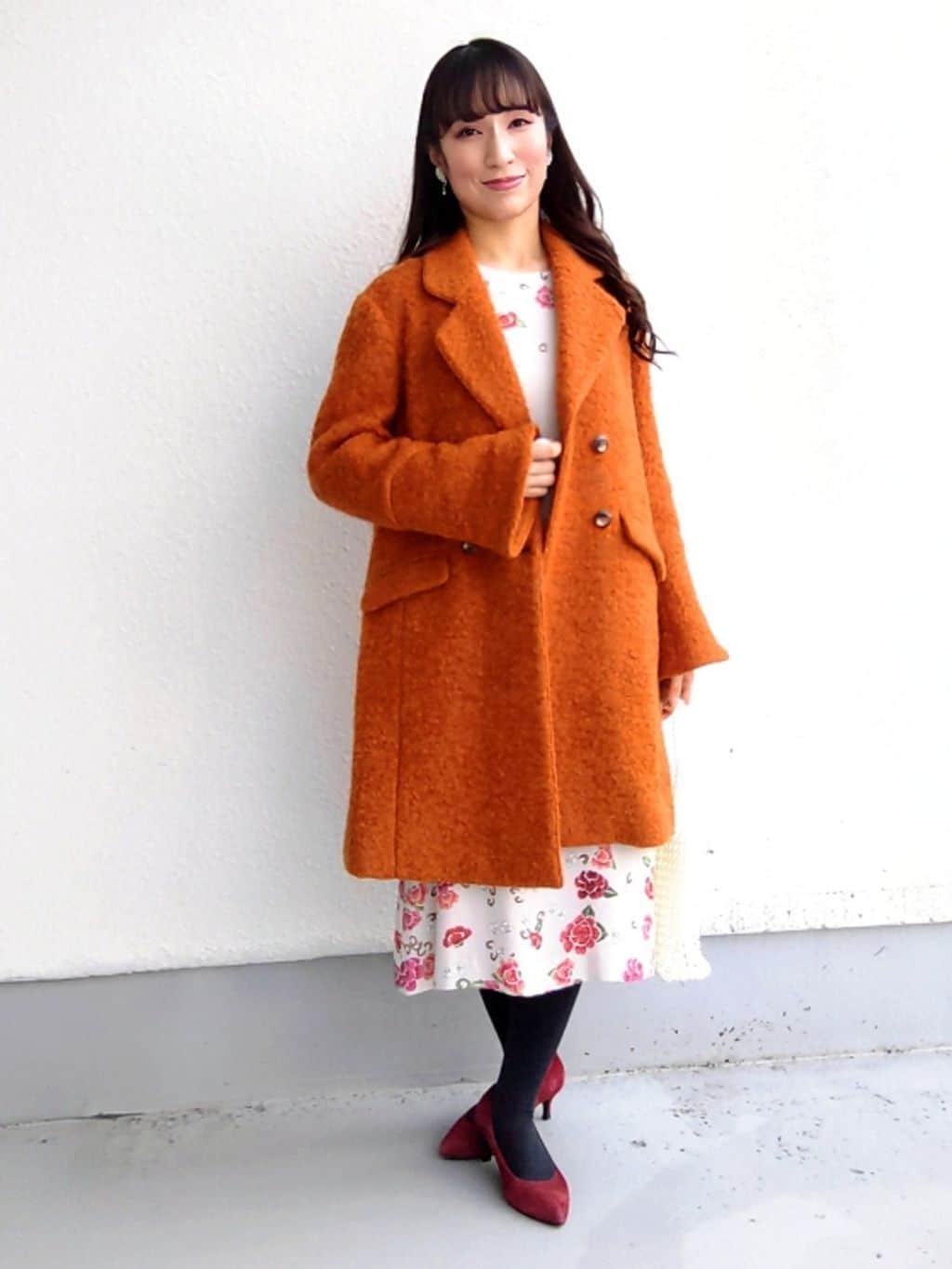 keinaさんの「SunaUna｜【COLLECTION LINE】ブークレーコート」を使ったコーディネート