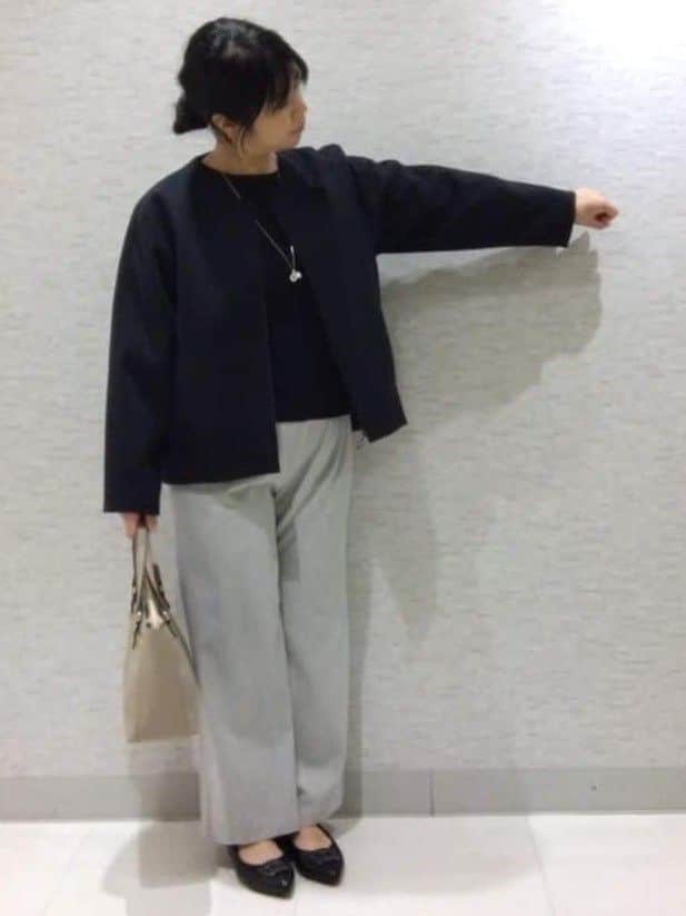 sakoさんの「Reflect｜【ゆったりシルエット】ジャージメルトンコクーンジャケット」を使ったコーディネート