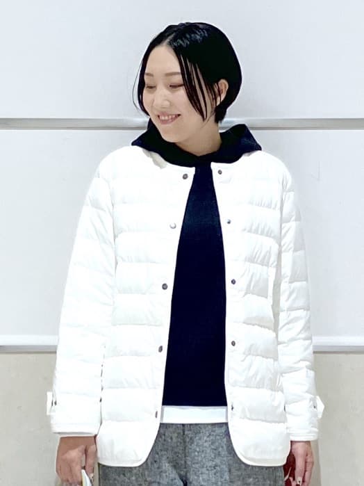 eriko さんの「Dessin｜【撥水・2WAY】ミュラーダウンコートミドル丈」を使ったコーディネート