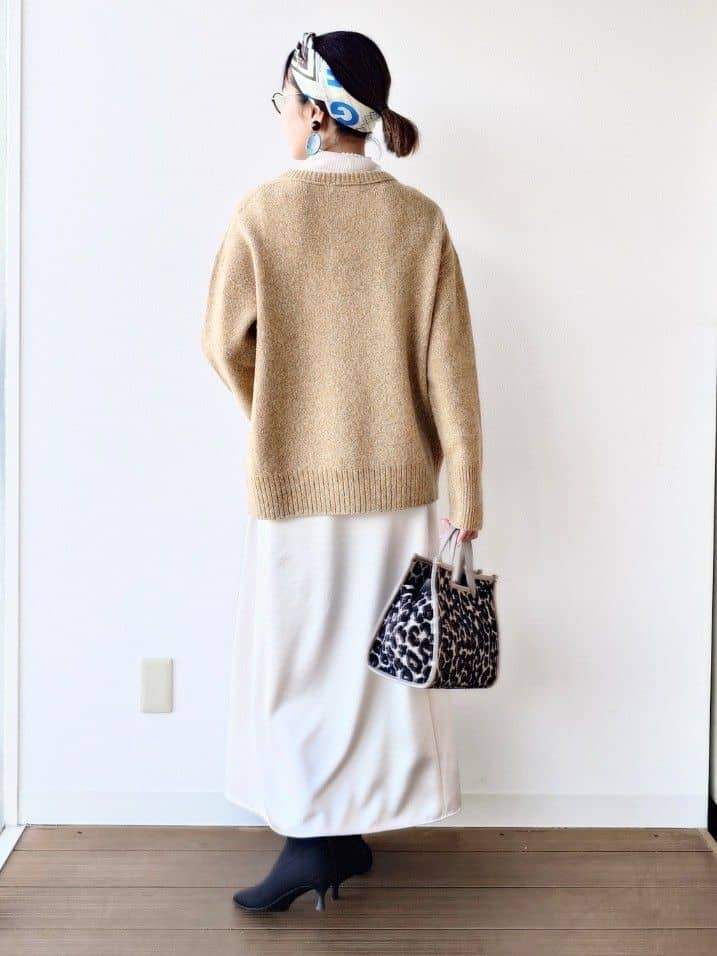 MUTSUKOさんの「UNTITLED｜【ゆったり】三つ杢カラーニット」を使ったコーディネート