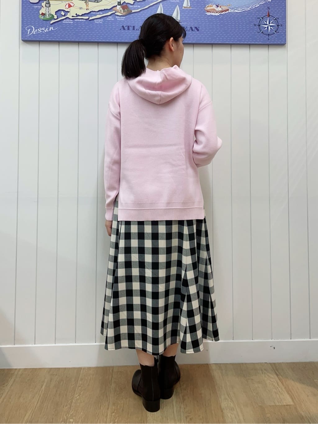 Mayaさんの「Dessin｜【洗える／体型カバー】ちょうどいいニットパーカ」を使ったコーディネート