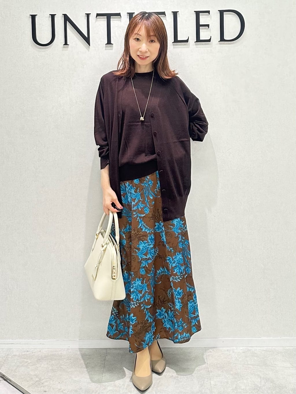Miwaさんの「UNTITLED｜【アンサンブル可/六分袖/洗える】ウールシルクニット」を使ったコーディネート
