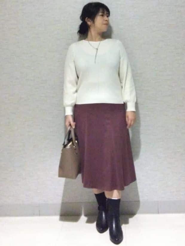 sakoさんの「Reflect｜【SS-4Lサイズ／衿が顔に当たらない◎】スタンドネックミドルコート」を使ったコーディネート
