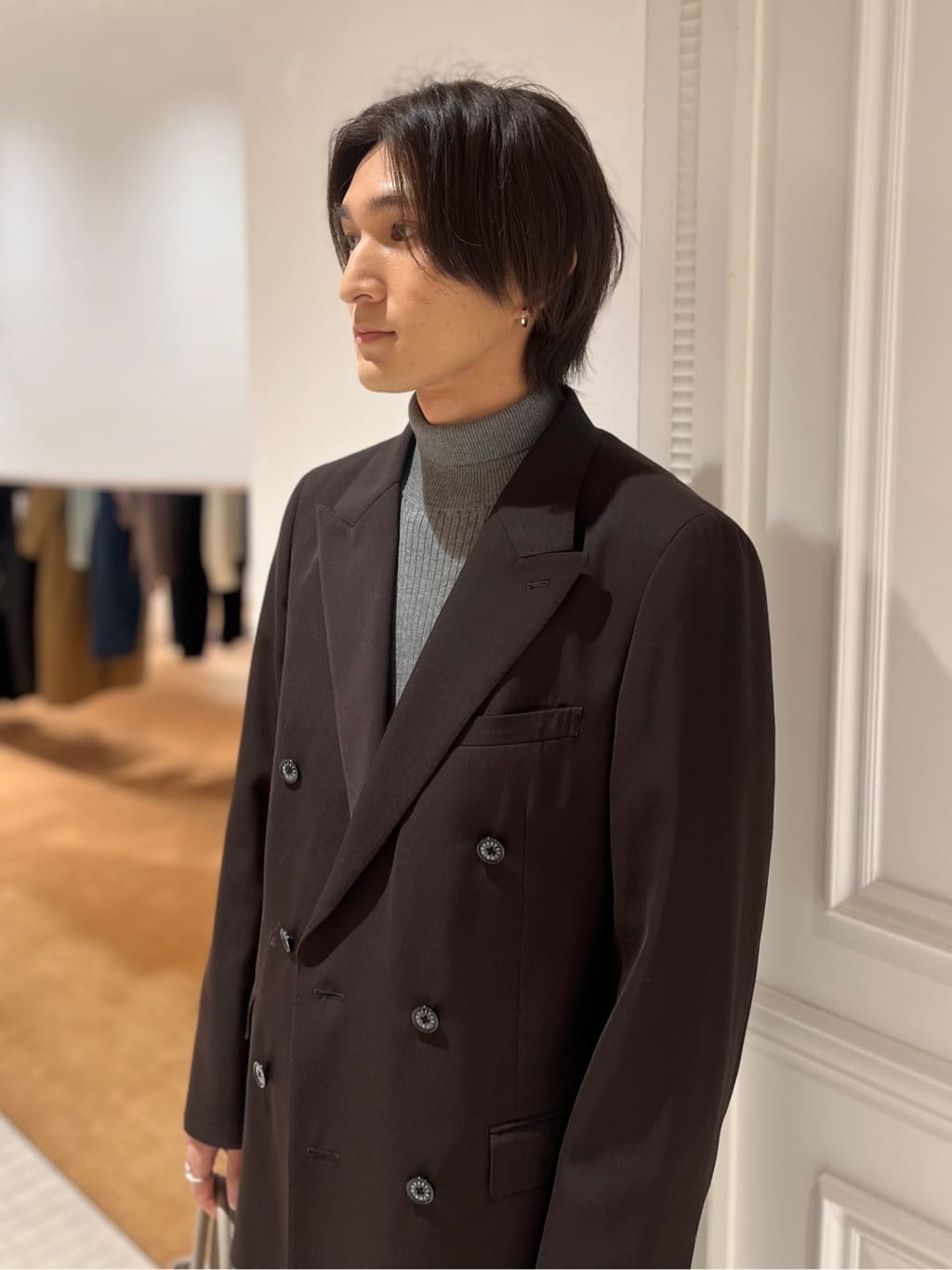 Watanabeさんの「DRESSTERIOR｜【セットアップ可】ブラウンツイル ダブルジャケット」を使ったコーディネート