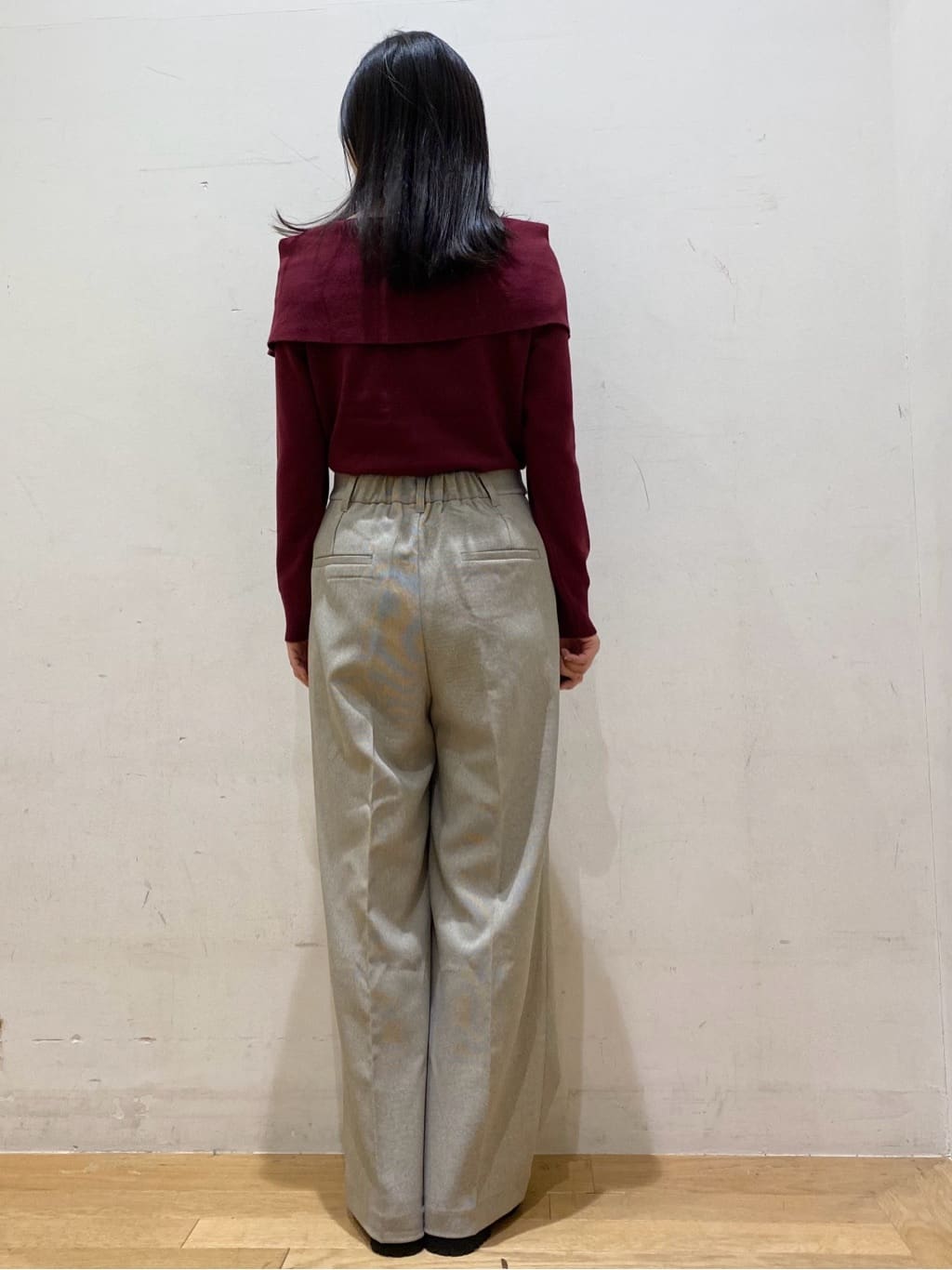みなみさんの「OPAQUE.CLIP｜オフショルダーニット【洗濯機OK】」を使ったコーディネート