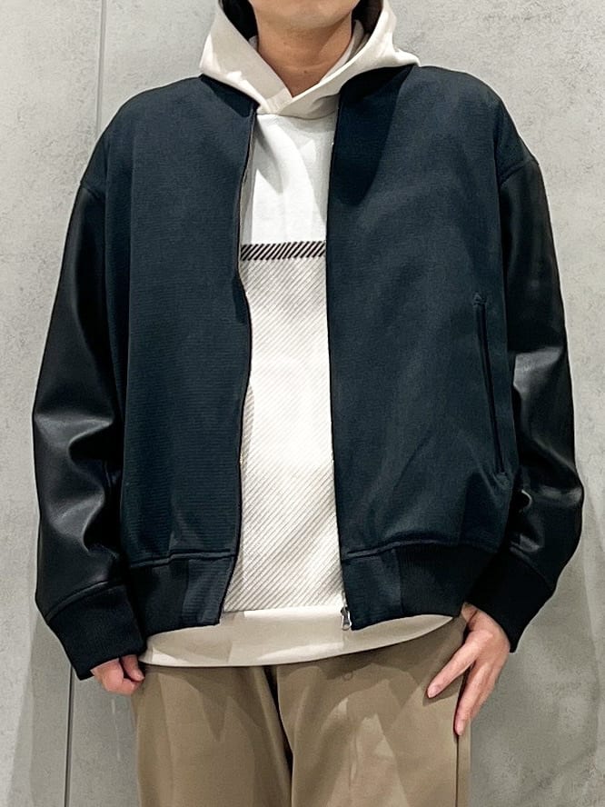 SHI-MAさんの「THE SHOP TK｜【1ランク上の大人カジュアルに】異素材コンビ リブブルゾン」を使ったコーディネート