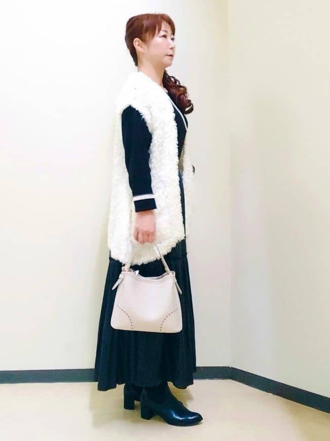 花さんの「Reflect｜【腰周りすっきり◎】プリーツギャザースカート」を使ったコーディネート