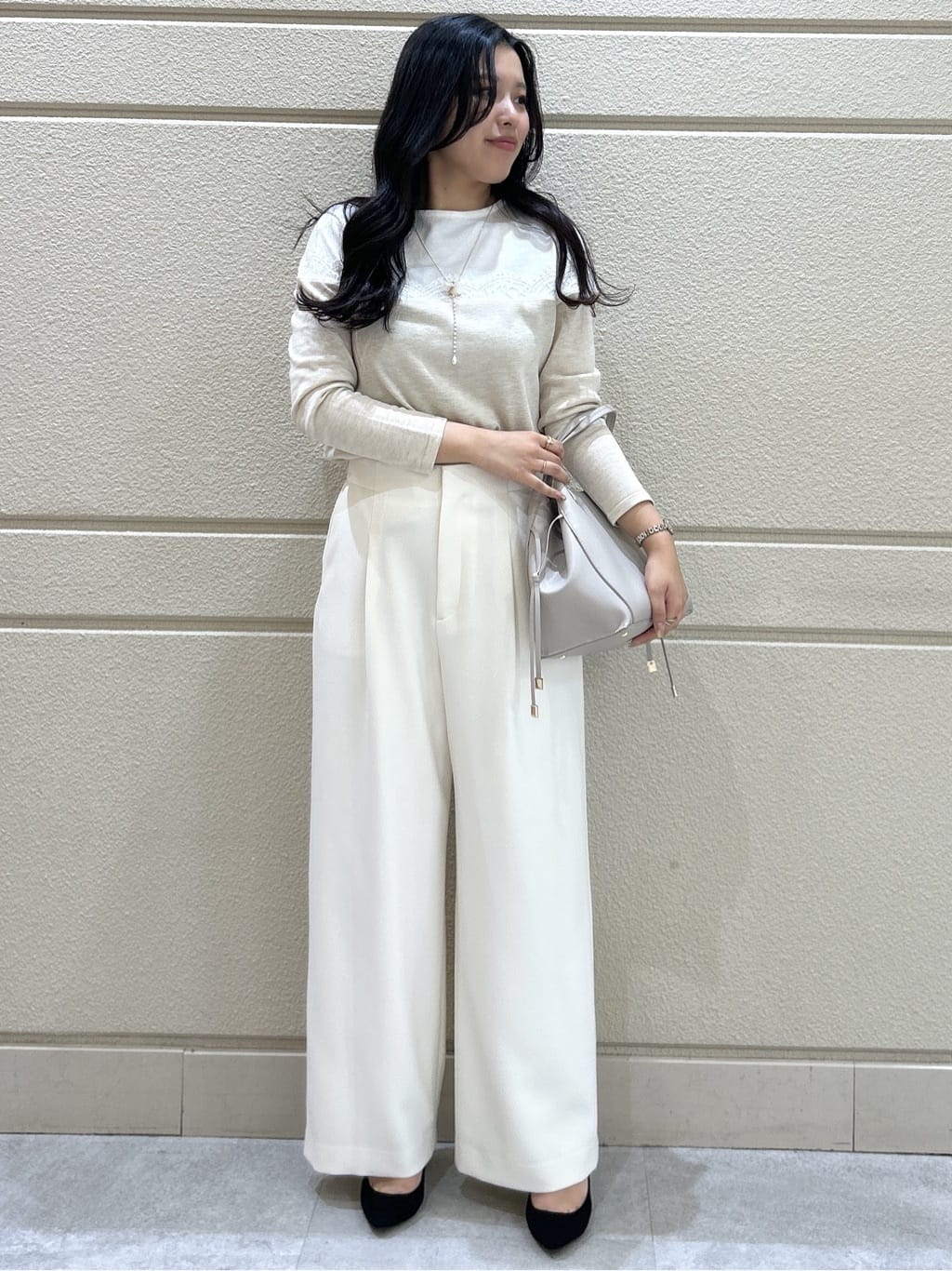 Momokaさんの「COUP DE CHANCE｜【カシミヤ100％／日本製】ロングガウンコート」を使ったコーディネート