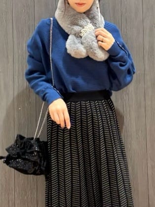 meiさんの「SHOO･LA･RUE｜起毛ニットブーツ」を使ったコーディネート