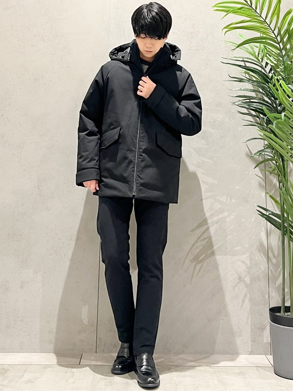 SHI-MAさんの「THE SHOP TK｜【軽くて、暖かい】SORONA／ソロナ 中綿ブルゾン 防風/軽量/洗濯機OK/フード脱着可」を使ったコーディネート
