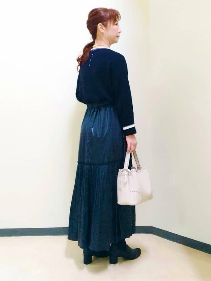 花さんの「Reflect｜【腰周りすっきり◎】プリーツギャザースカート」を使ったコーディネート
