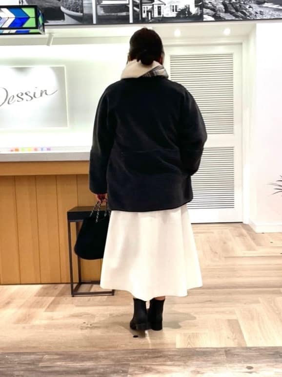 rinさんの「Dessin｜【2WAY】フェイクムートンコート」を使ったコーディネート