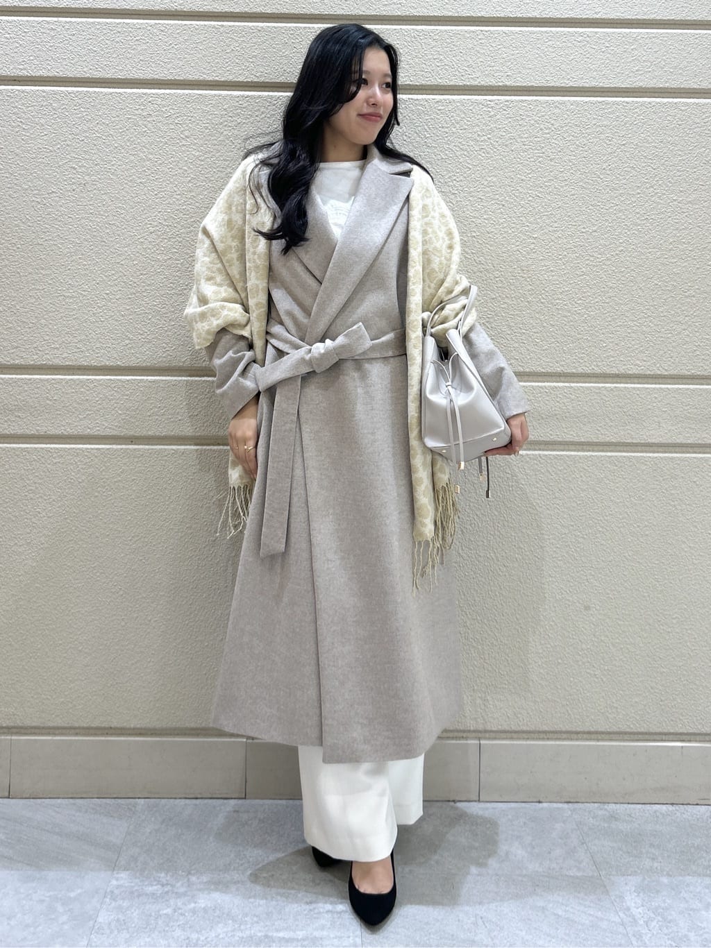 Momokaさんの「COUP DE CHANCE｜【カシミヤ100％／日本製】ロングガウンコート」を使ったコーディネート
