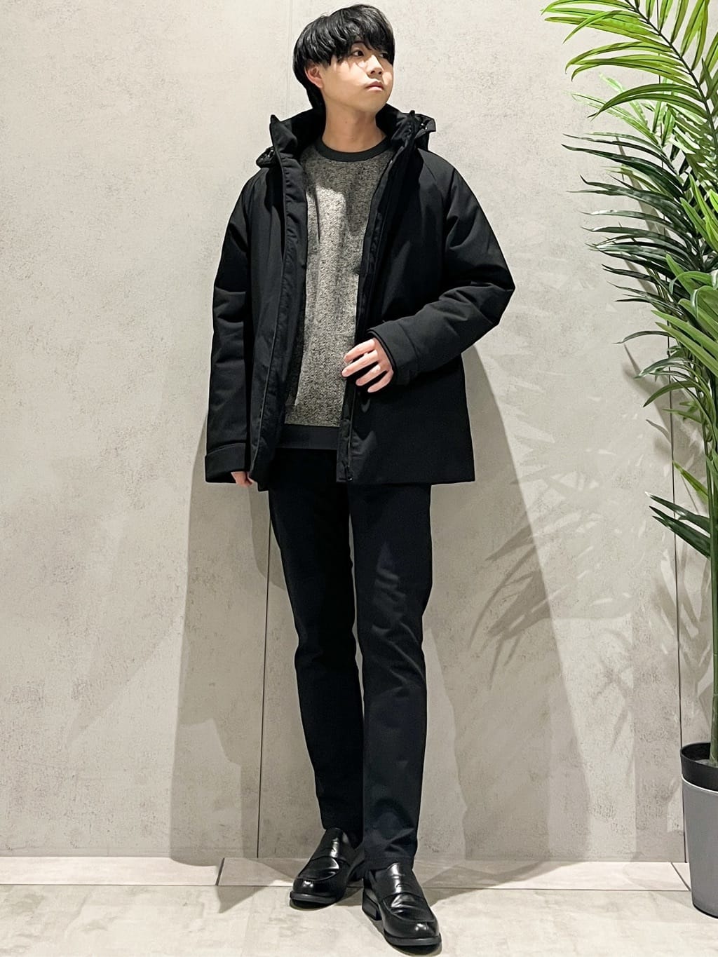 SHI-MAさんの「THE SHOP TK｜【軽くて、暖かい】SORONA／ソロナ 中綿ブルゾン 防風/軽量/洗濯機OK/フード脱着可」を使ったコーディネート