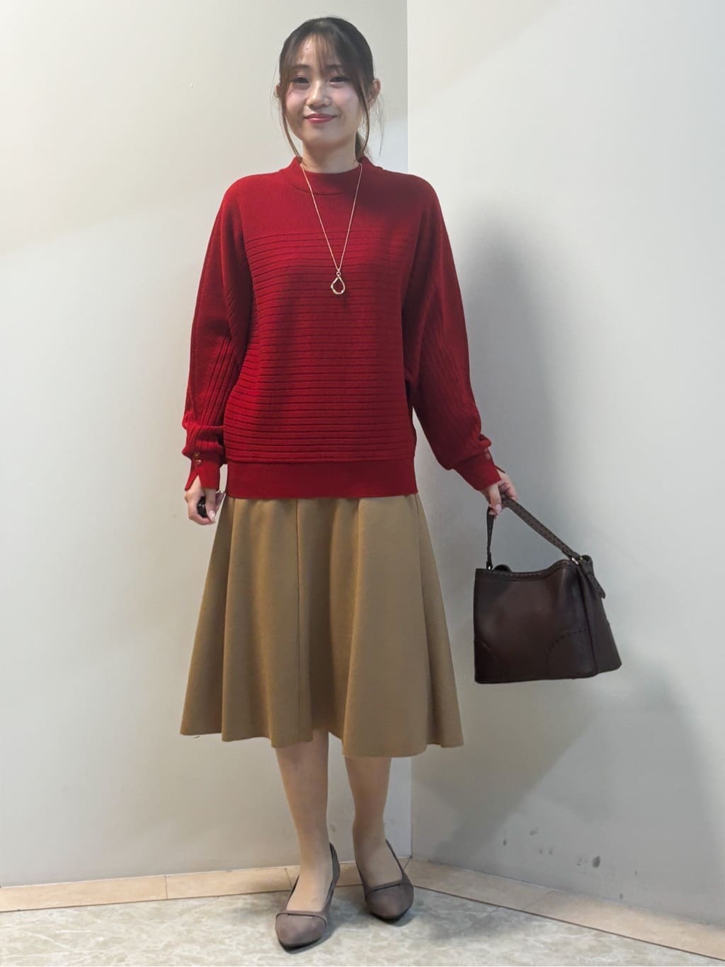 Sawaさんの「Reflect｜【SS-4Lサイズ／衿が顔に当たらない◎】スタンドネックミドルコート」を使ったコーディネート