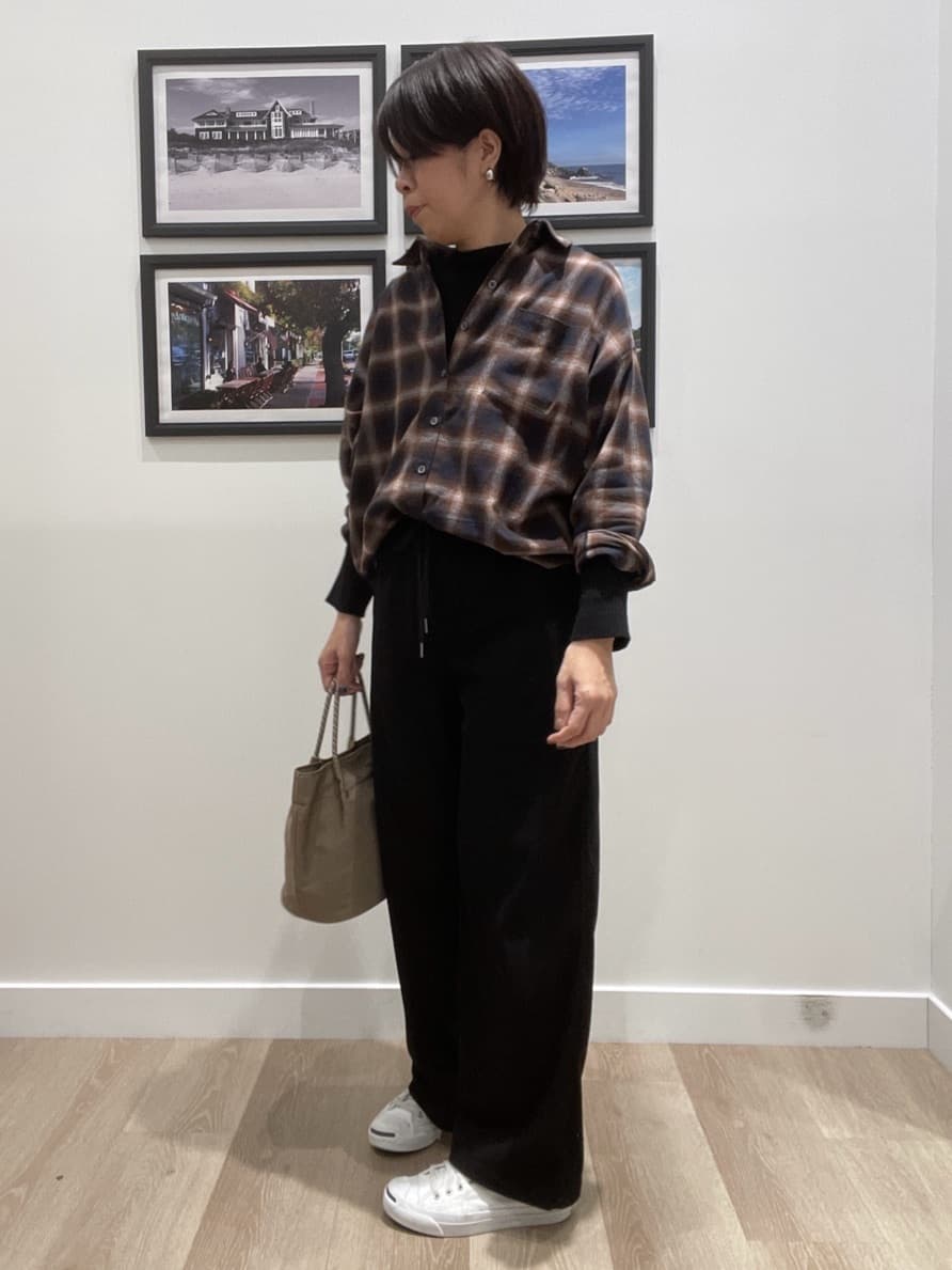 Naoさんの「Dessin｜【洗える】リブタートルネックニット」を使ったコーディネート