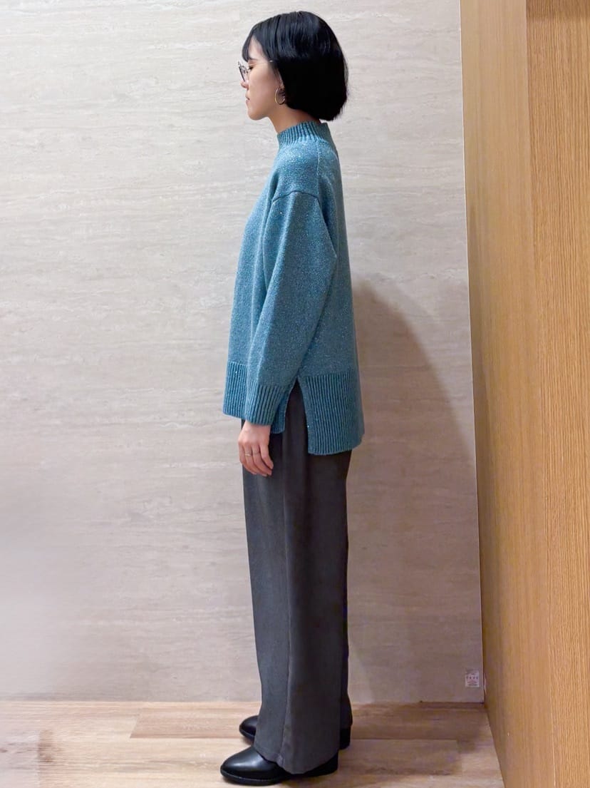JIMAさんの「OPAQUE.CLIP｜メランジ カーヴィーパンツ【洗濯機OK】」を使ったコーディネート