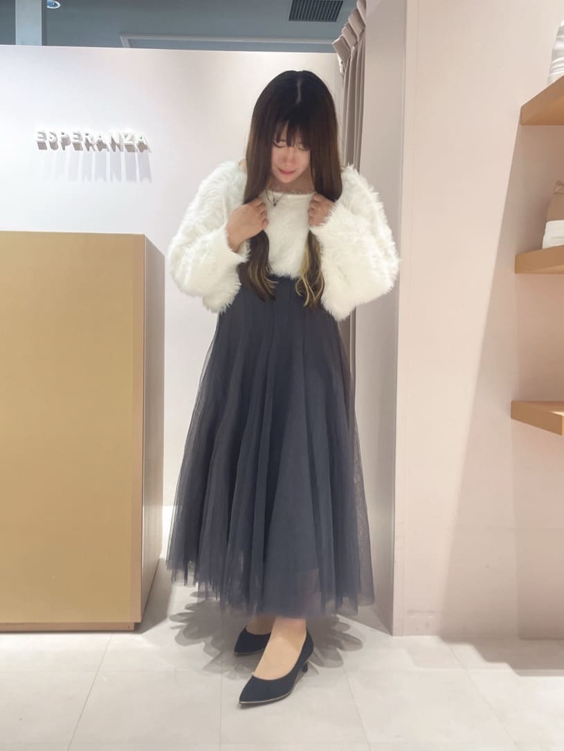 ほのかさんの「ESPERANZA｜◆【晴雨兼用/12時間パンプス】約5.5cm　歩きやすくて疲れにくい」を使ったコーディネート