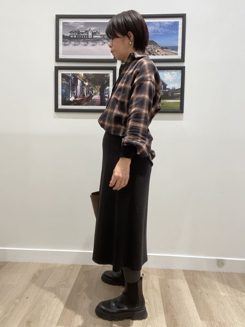 Naoさんの「Dessin｜【洗える】リブタートルネックニット」を使ったコーディネート