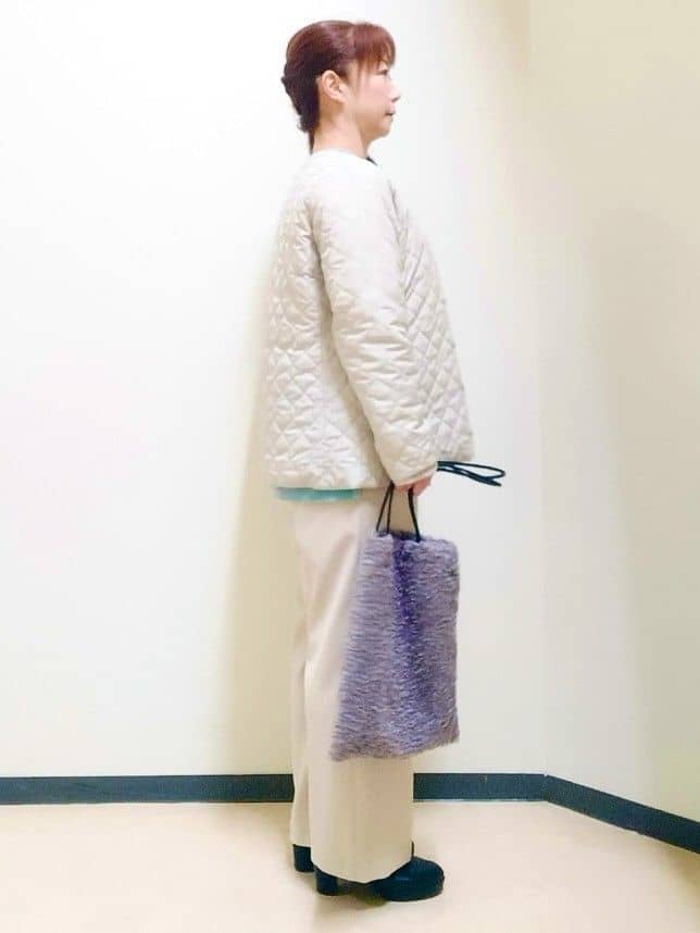 花さんの「Reflect｜【リバーシブルで着られる◎】ダイヤ柄キルトジャケット」を使ったコーディネート