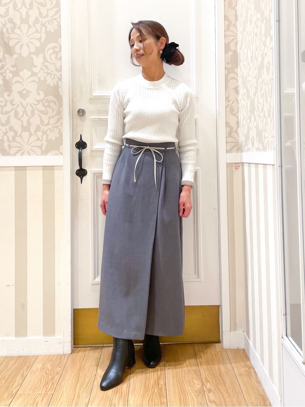 Naoさんの「grove｜【名品アウター/3WAY・はっ水】ボアライナー付マウンテンパーカ」を使ったコーディネート