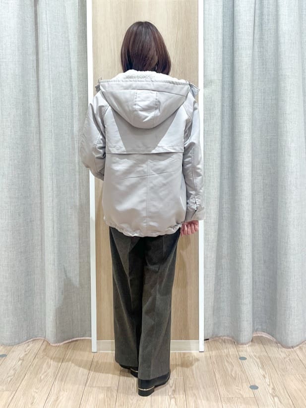 みーちゃんさんの「grove｜【毛玉軽減／洗える】クロップドミニケーブルニット」を使ったコーディネート