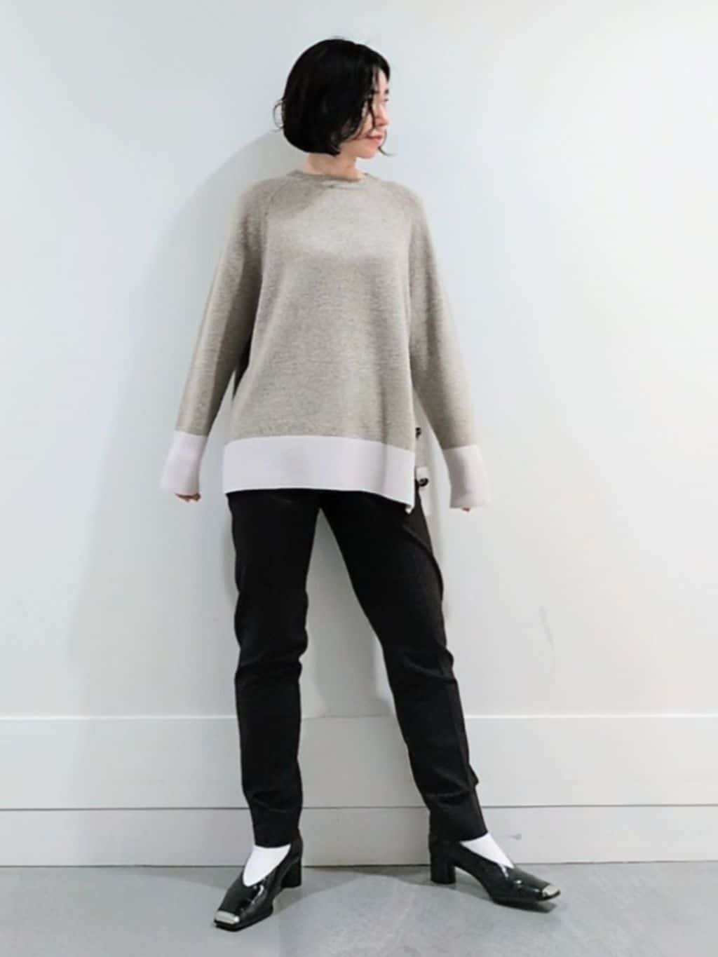 ミズタさんの「UNTITLED｜【ロング丈/軽やか】テーラード　リバーコート」を使ったコーディネート