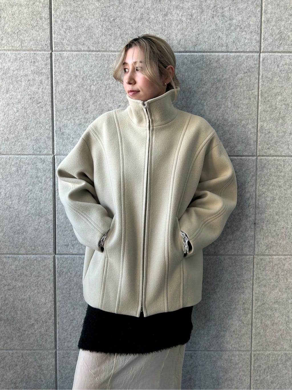 honoka Aさんの「CODE A｜wool volume short coat」を使ったコーディネート