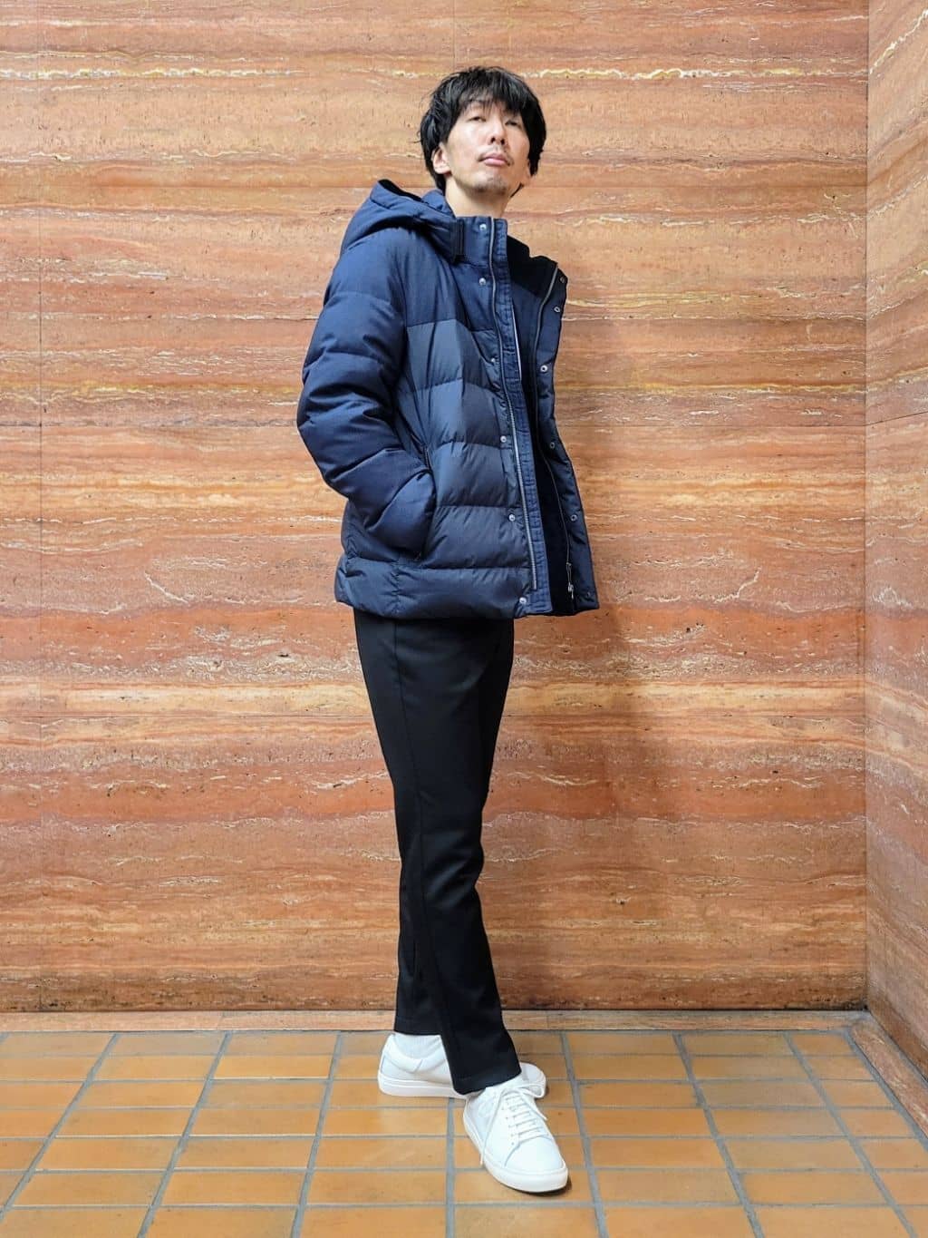 piroyaさんの「TAKEO KIKUCHI｜カラーコンビ ダウンブルゾン」を使ったコーディネート