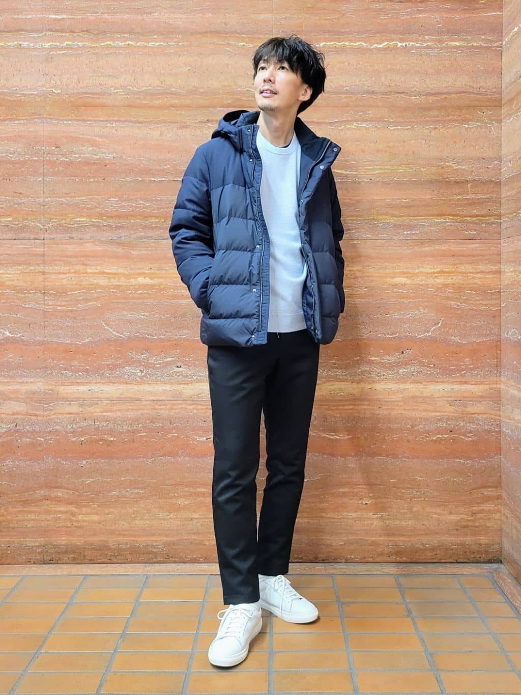 piroyaさんの「TAKEO KIKUCHI｜カラーコンビ ダウンブルゾン」を使ったコーディネート