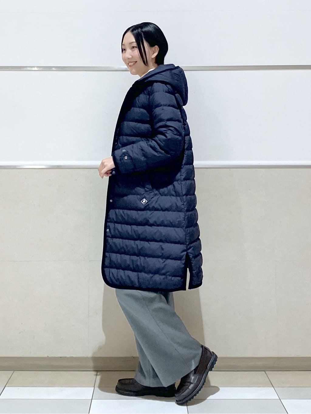 eriko さんの「Dessin｜【撥水・2WAY】ミュラーダウンコートロング丈」を使ったコーディネート
