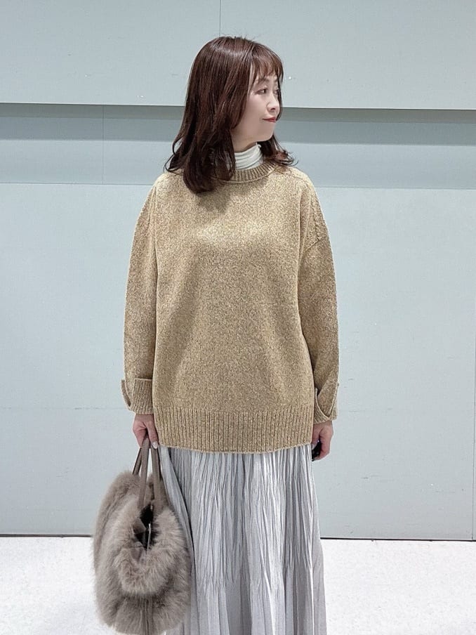 makiさんの「UNTITLED｜【きれいめ/スタイリッシュ】2WAYスタンドカラーロングコート」を使ったコーディネート