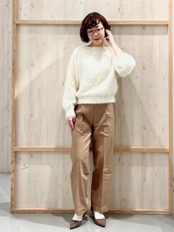 nakoさんの「THE SHOP TK｜ジャージメルトンスタンドカラーコート」を使ったコーディネート