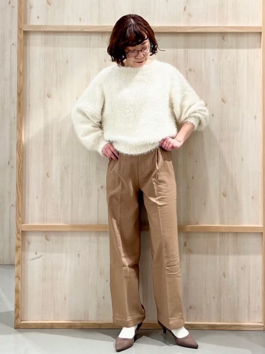 nakoさんの「THE SHOP TK｜ジャージメルトンスタンドカラーコート」を使ったコーディネート