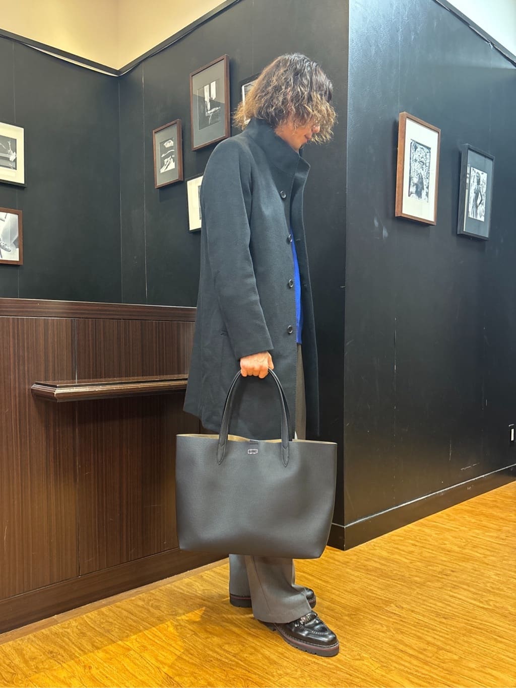 おーのさんの「TAKEO KIKUCHI｜【ウールカシミヤブレンド】ビーバー調 スタンドカラー コート」を使ったコーディネート