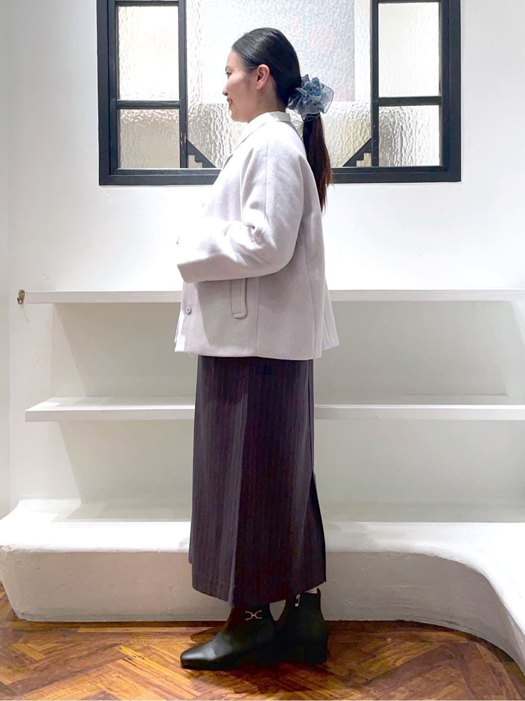 あんりさんの「grove｜【ウール混】軽やかに羽織れるショートコート」を使ったコーディネート