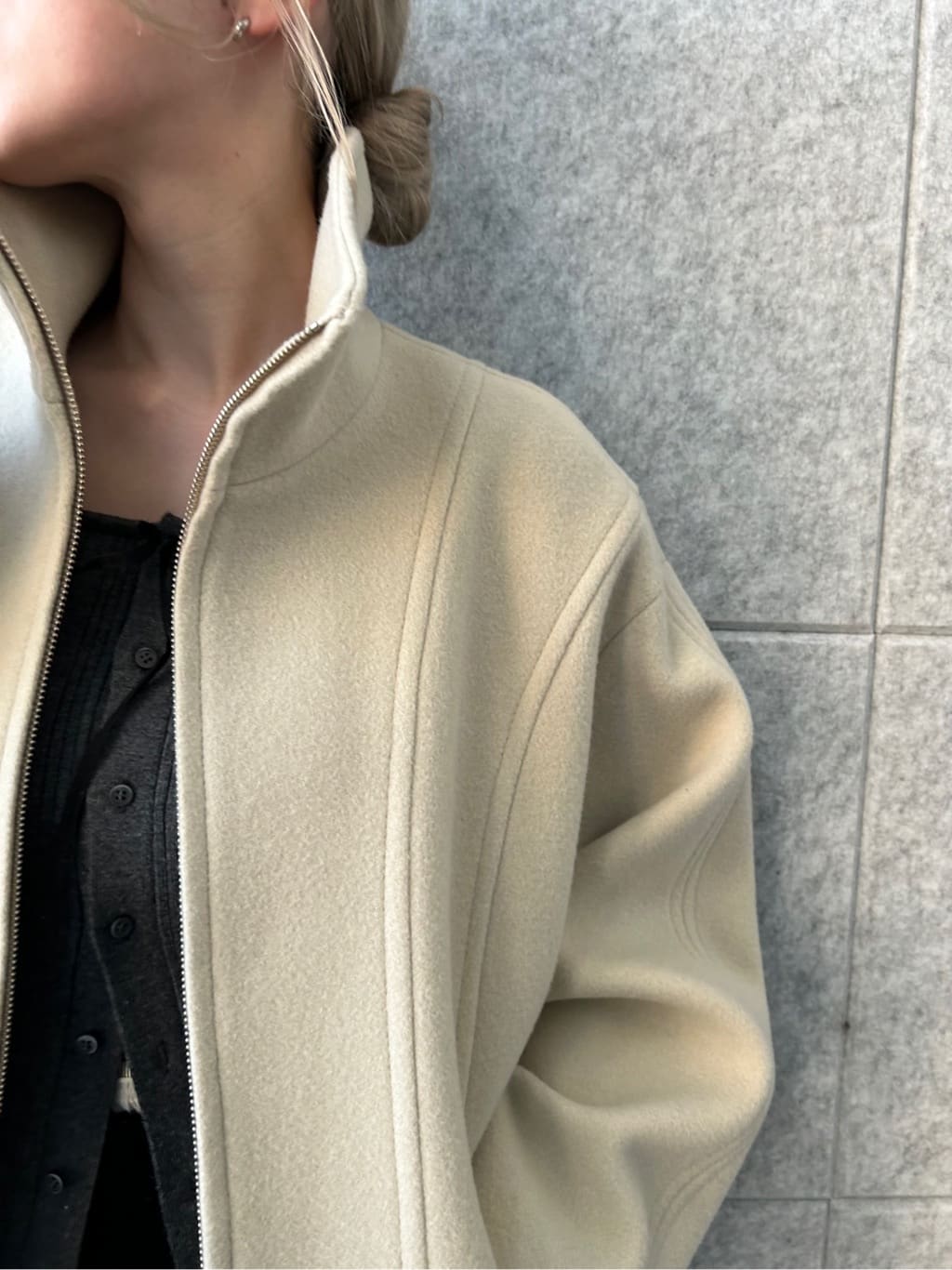 honoka Aさんの「CODE A｜wool volume short coat」を使ったコーディネート