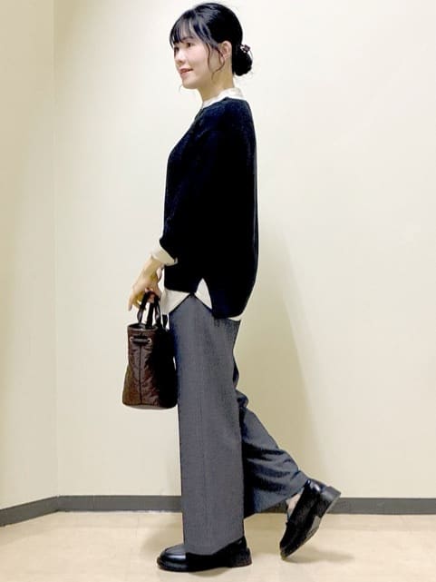  beni_gingerさんの「Reflect｜【パンツ合わせにぴったり◎】ゆったりオフボディニット」を使ったコーディネート