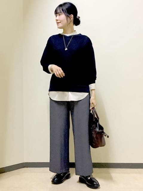  beni_gingerさんの「Reflect｜【パンツ合わせにぴったり◎】ゆったりオフボディニット」を使ったコーディネート