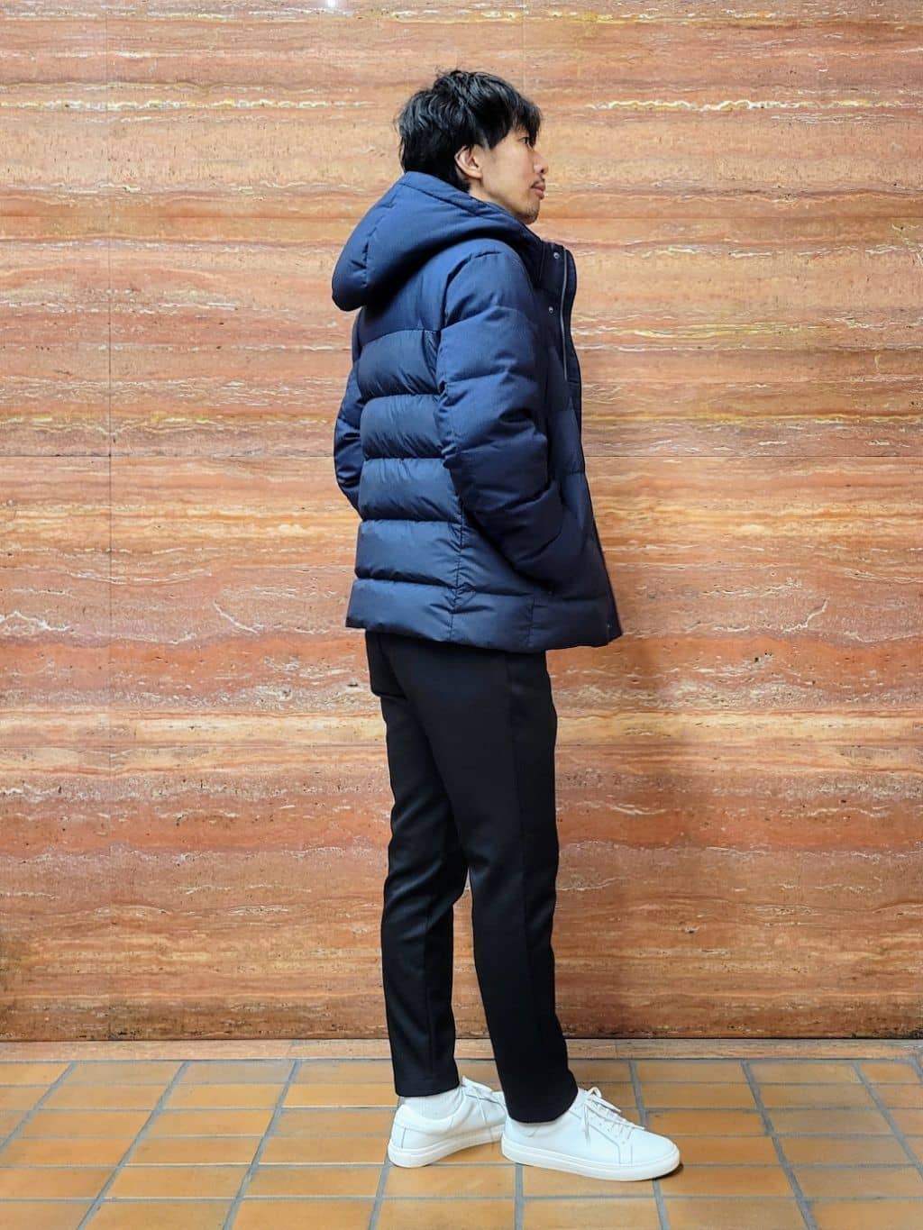 piroyaさんの「TAKEO KIKUCHI｜カラーコンビ ダウンブルゾン」を使ったコーディネート