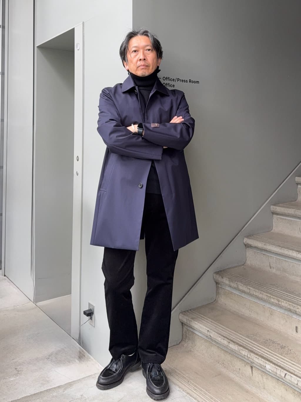 デザイナーTAKEman さんの「TAKEO KIKUCHI｜サイドゴアストレッチコーデュロイパンツ」を使ったコーディネート